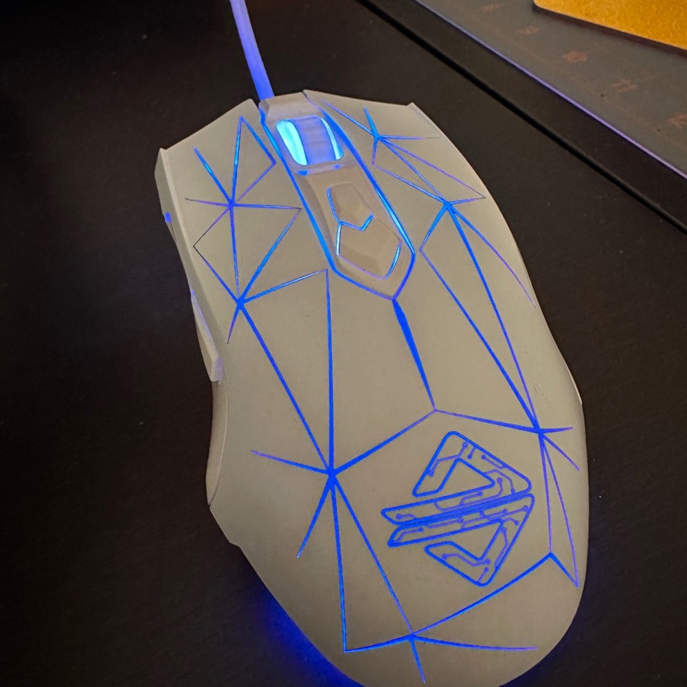 A-Jazz AJ52 RGB Computer Gaming Mouse with Blue LED Lighting